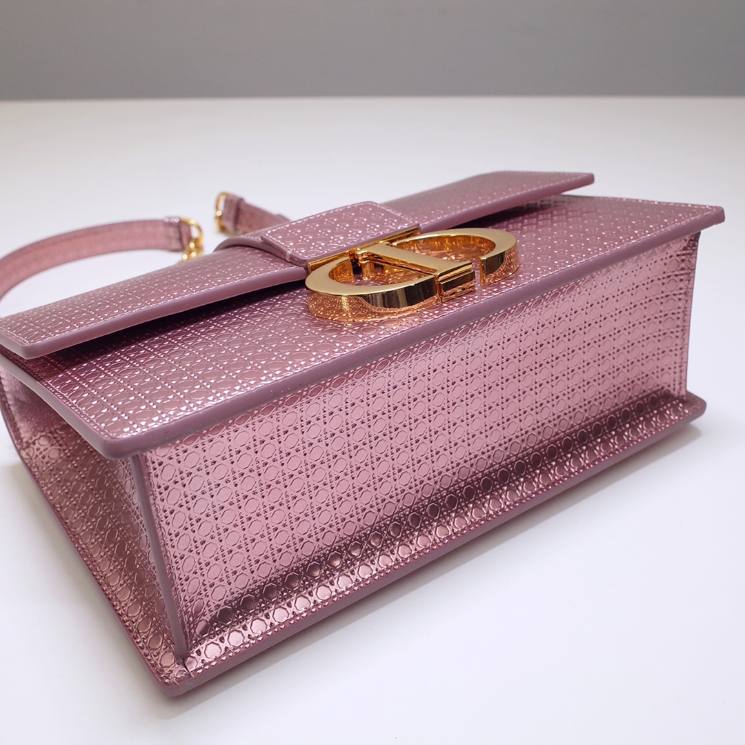 30 Montaigne Chain Bag Pink Purple Calfskin